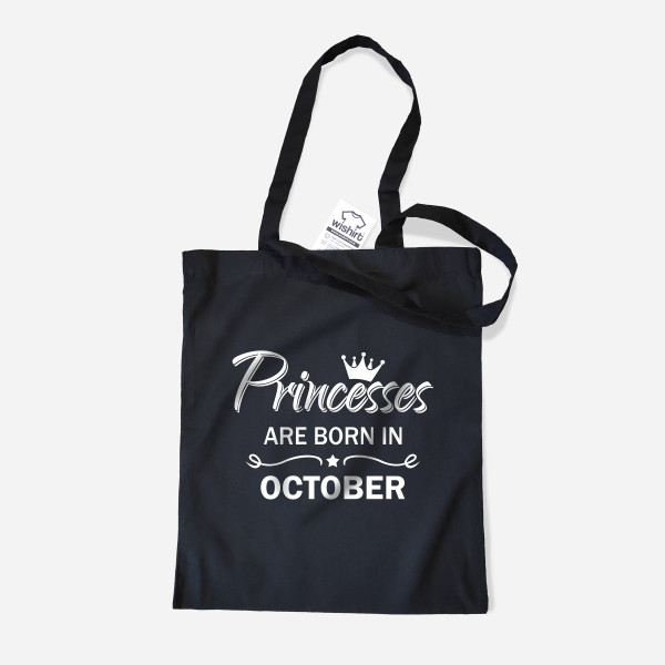 Princesses are born in Customizable Month Cloth Bag