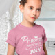 T-shirt Princesses are born in Mês Personalizável Menina
