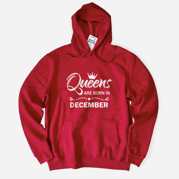 Queens are born Customizable Month Large Size Hoodie