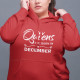 Sweatshirt com Capuz Plus Size Queens are born Mês Editável