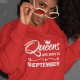 Sweatshirt Queens are born in Mês Personalizável Mulher