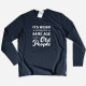 Same Age as Old People Large Size Long Sleeve T-shirt