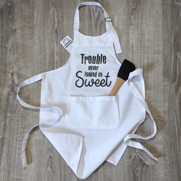 Trouble never looked so Sweet Kid's Apron