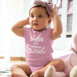 Babygrow Trouble never looked so Sweet