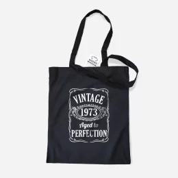 Saco de Pano Vintage Aged to Perfection - Ano Personalizável