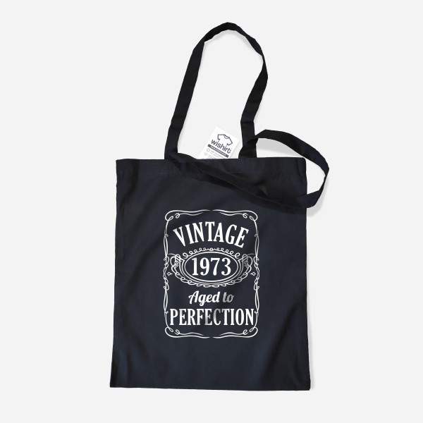 Vintage Aged to Perfection Cloth Bag - Customizable Year
