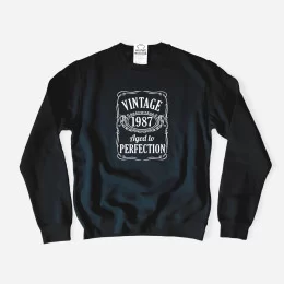 Vintage Aged to Perfection Large Size Sweatshirt