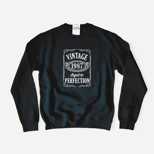Vintage Aged to Perfection Large Size Sweatshirt
