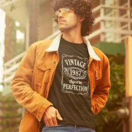 Vintage Aged to Perfection Men's Long Sleeve T-shirt