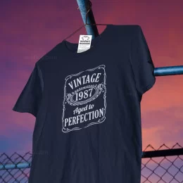 Vintage Aged to Perfection Large Size T-shirt