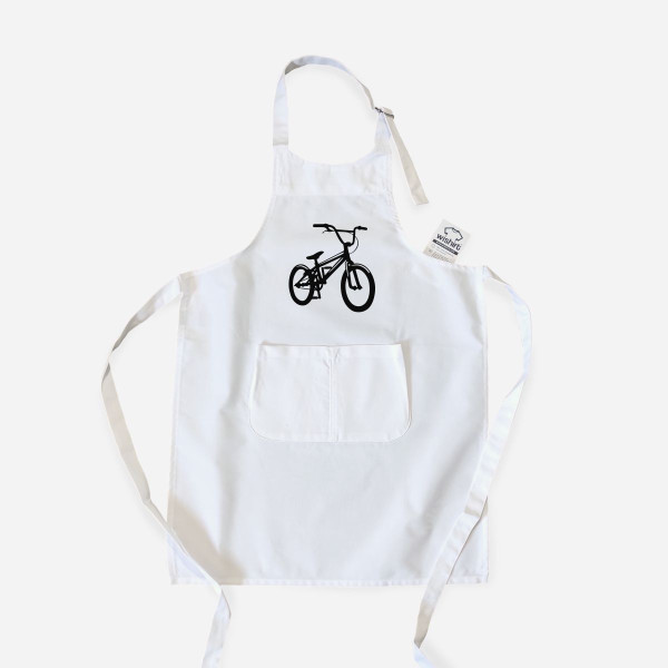 Avental com Desenho de Bicicleta para Criança