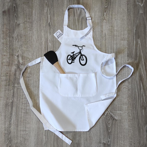 Apron with Bicycle Design for Children
