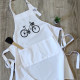 Apron with Bicycle Design for Women