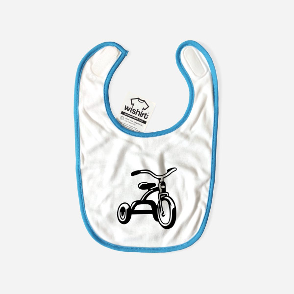 Babete com Desenho de Triciclo Babete com Desenho de Triciclo