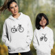 Hoodie with Bicycle Design for Women