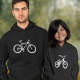 Sweatshirt com Capuz com Desenho de Bicicleta para Homem