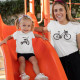 Conjunto de T-shirts a Combinar para Mãe e Bebé Bicicletas