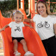 Matching T-shirt Set for Mother and Baby Bicycle