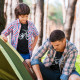 Matching Long Sleeve T-shirts for Father and Son Bicycle