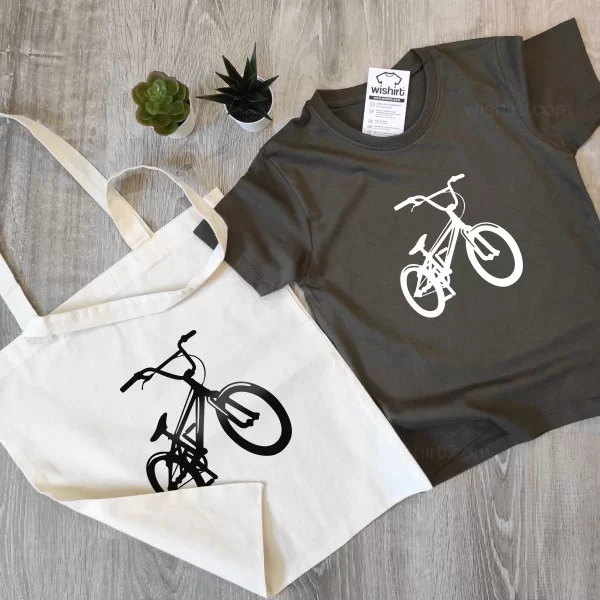 Cloth Bag with Bicycle Design for Children Cloth Bag with Bicycle Design for Children