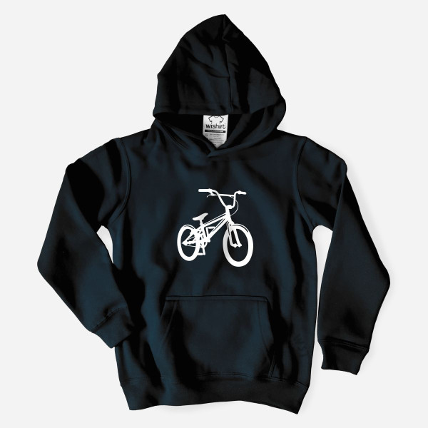 Sweatshirt com Capuz com Desenho de Bicicleta para Criança