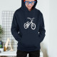 Sweatshirts com Capuz a Combinar Pai e Filha Bicicletas