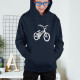 Sweatshirt com Capuz com Desenho de Bicicleta para Criança