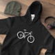 Sweatshirt com Capuz Plus Size com Bicicleta para Homem
