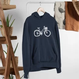Plus Size Hoodie with Bicycle for Women