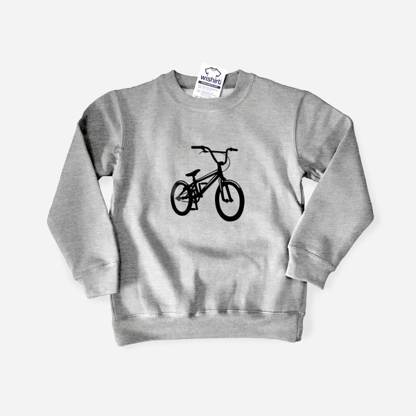 Sweatshirt com Desenho de Bicicleta para Criança