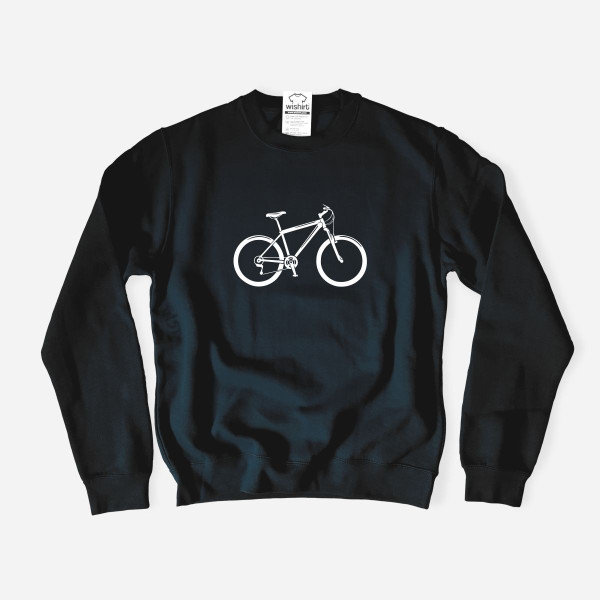 Plus Size Sweatshirt with Bicycle Design for Men
