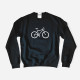 Plus Size Sweatshirt with Bicycle Design for Men