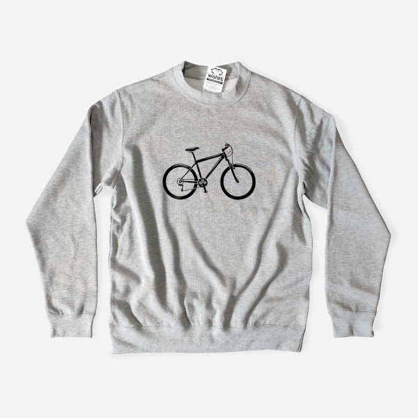 Sweatshirt com Desenho de Bicicleta para Homem