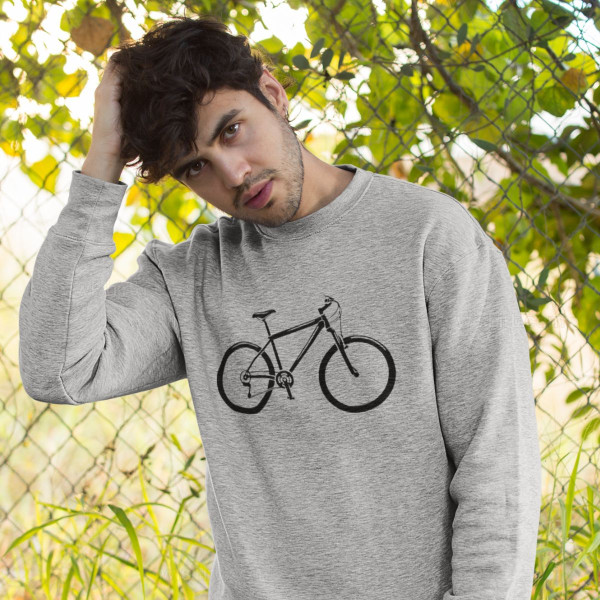 Matching Sweatshirts Set for Father and Daughter Bicycle