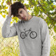 Sweatshirt com Desenho de Bicicleta para Homem
