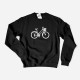 Sweatshirt Plus Size com Desenho de Bicicleta para Mulher