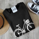 Plus Size Sweatshirt with Bicycle Design for Women