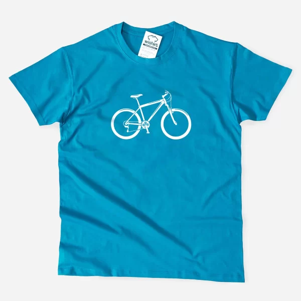 T-shirt com Desenho de Bicicleta para Homem - Wishirt