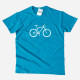 Large Size T-shirt with Bicycle Design for Men