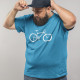 Large Size T-shirt with Bicycle Design for Men
