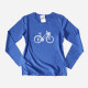 Long Sleeve T-shirt with Bicycle Design for Women