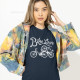 T-shirt de Manga Comprida Bike Love para Mulher