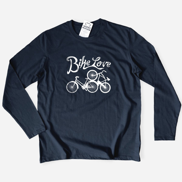 T-shirt de Manga Comprida Bike Love para Homem