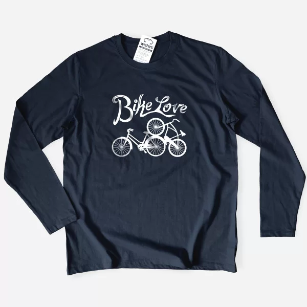 Bike Love Men's Long Sleeve T-shirt Bike Love Men's Long Sleeve T-shirt