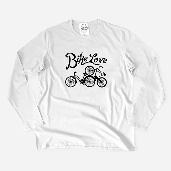 Bike Love Large Size Long Sleeve T-shirt Bike Love Large Size Long Sleeve T-shirt