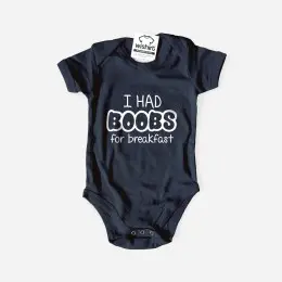 Babygrow I Had Boobs for Breakfast