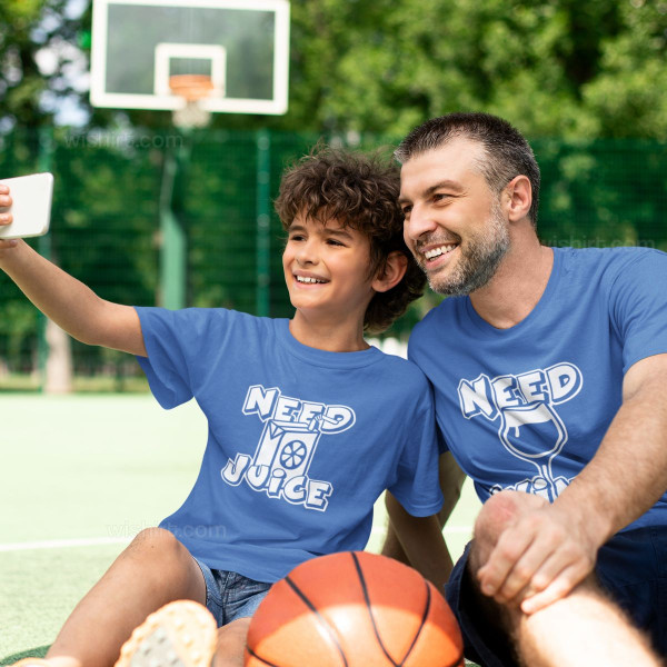 Matching T-shirts for Dad and Baby Need Beer Need Milk