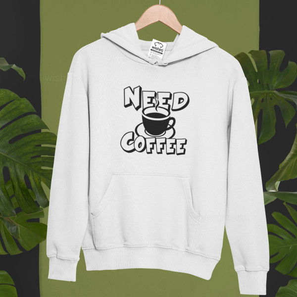 Sweatshirt com Capuz Need Coffee