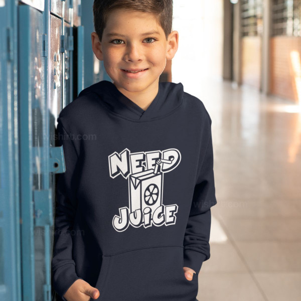 Sweatshirt com Capuz Need Juice para Criança