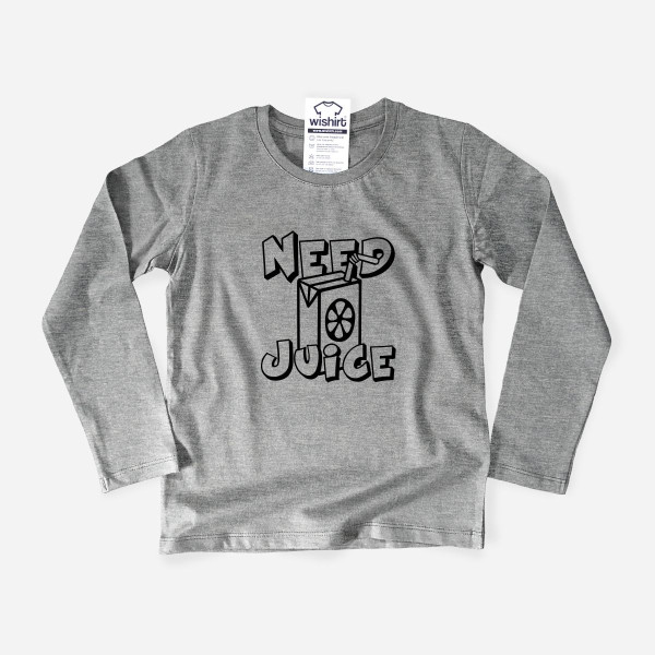 Need Juice Kid's Long Sleeve T-shirt